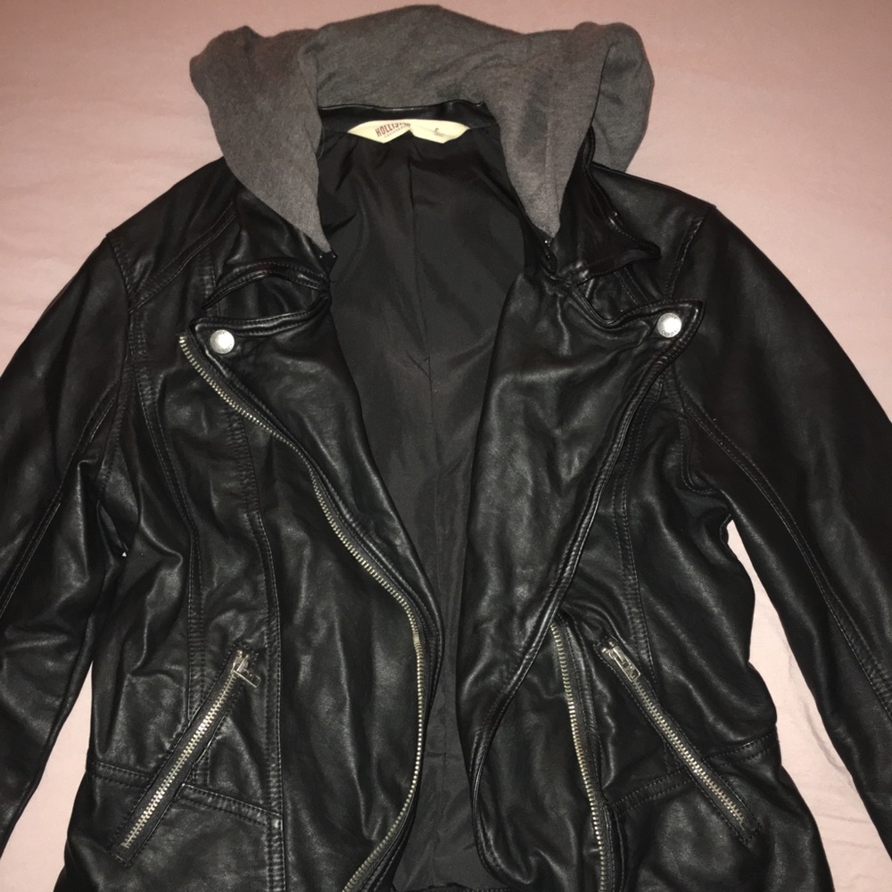 Faux leather jacket